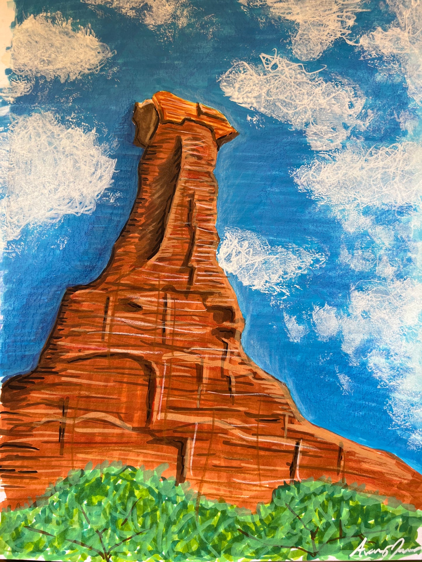 Red rocks landscape