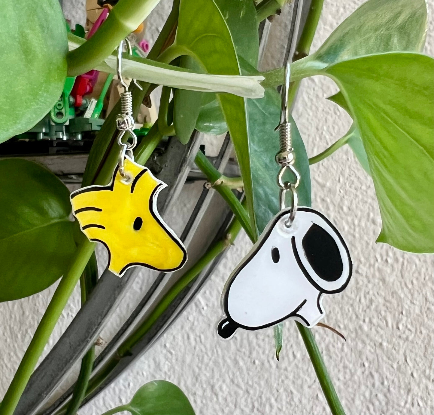 Snoopy and Woodstock earrings